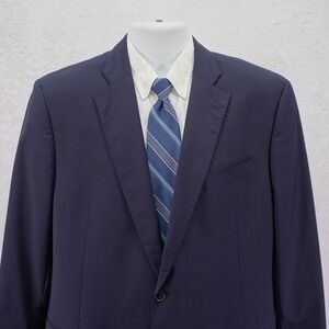 Brooks Brothers 346 Explorer Fitzgerald Fit Wool Blue Blazer 42R 2 Button